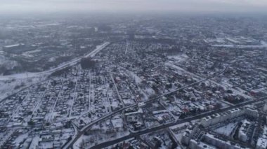Güzel Panorama Czestochowa Hava Manzarası Polonya. Yüksek kalite 4k görüntü