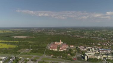 Güzel Panorama Tarnow Hava Manzaralı Polonya. Yüksek kalite 4k görüntü