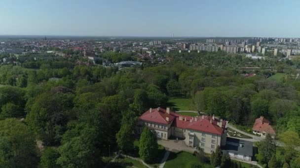 Дворцовый Парк Сангуш Тарнов Видом Польшу Высококачественные Кадры — стоковое видео