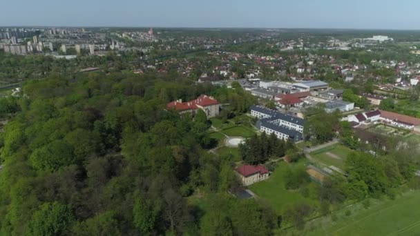 全景王宫公园Sanguszkow Tarnow Aerial View Poland 高质量的4K镜头 — 图库视频影像