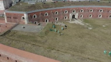 Güzel Kale Eski Şehir Zamosc Hava Manzarası Polonya. Yüksek kalite 4k görüntü