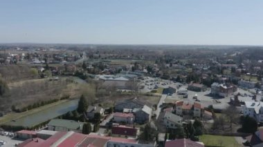 Güzel Panorama Jaroslaw Hava Manzarası Polonya. Yüksek kalite 4k görüntü