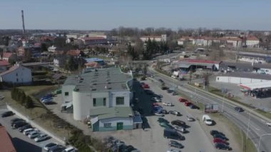 Güzel Panorama Jaroslaw Hava Manzarası Polonya. Yüksek kalite 4k görüntü