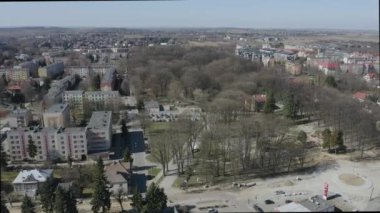 Güzel Panorama Parkı Jaroslaw Havacılık Görünümü Polonya. Yüksek kalite 4k görüntü