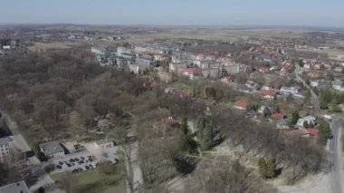 Güzel Panorama Jaroslaw Hava Manzarası Polonya. Yüksek kalite 4k görüntü