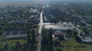 Güzel Panorama Leszno Hava Manzarası Polonya. Yüksek kalite 4k görüntü