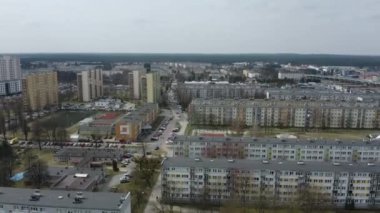 Güzel Konut Stalowa Wola Havacılık Görünümü Polonya. Yüksek kalite 4k görüntü