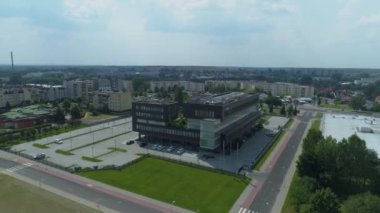 Güzel Estate Binkow Belchatow Hava Manzarası Polonya. Yüksek kalite 4k görüntü
