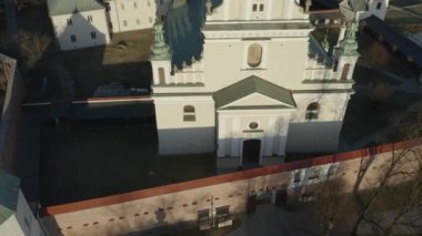 Güzel Manastır Lezajsk Hava Manastırı Polonya. Yüksek kalite 4k görüntü