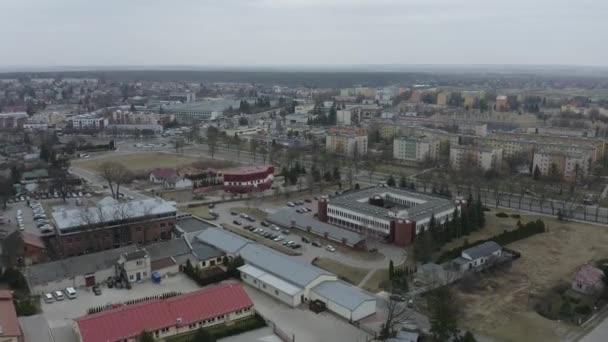 Güzel Panorama Konutları Chelm Havacılık Manzarası Polonya Yüksek Kalite Görüntü — Stok video