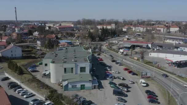 Vista Aérea Bonita Panorama Jaroslaw Polônia Imagens Alta Qualidade — Vídeo de Stock