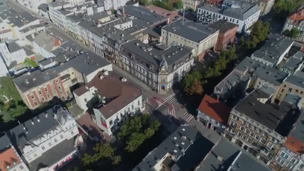 Mooie Woningbouw Leszno Aerial View Polen Hoge Kwaliteit Beeldmateriaal — Stockvideo