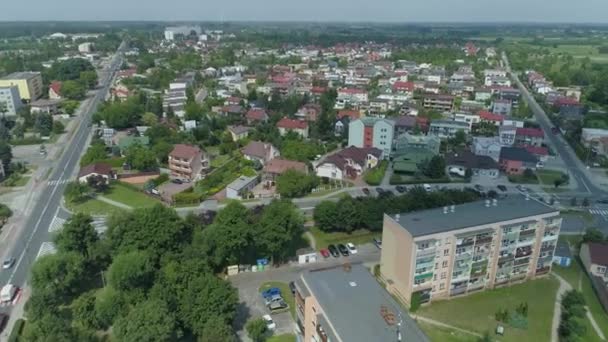 Beautiful Landscape Belchatow Aerial View Poland High Quality Footage — Stock Video