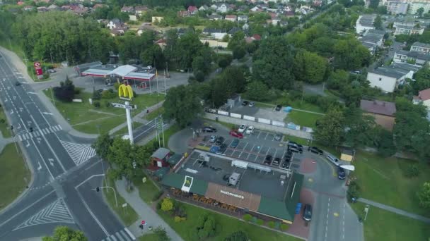 Güzel Restoran Dolnoslaskie Belchatow Hava Manzaralı Polonya Yüksek Kalite Görüntü — Stok video