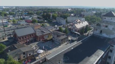 Panorama Eski Değirmen Leszno Hava Manzarası Polonya. Yüksek kalite 4k görüntü