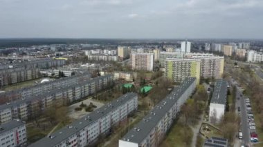 Güzel Konut Stalowa Wola Havacılık Görünümü Polonya. Yüksek kalite 4k görüntü