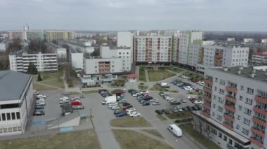 Güzel Konut Stalowa Wola Havacılık Görünümü Polonya. Yüksek kalite 4k görüntü