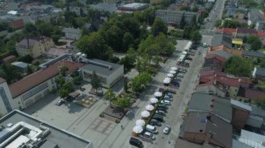 Güzel gezinti güvertesi Deptak Belchatow Hava Manzarası Polonya. Yüksek kalite 4k görüntü