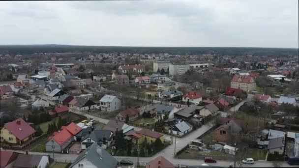 Bella Panorama Stalowa Wola Vista Aerea Polonia Filmati Alta Qualità — Video Stock
