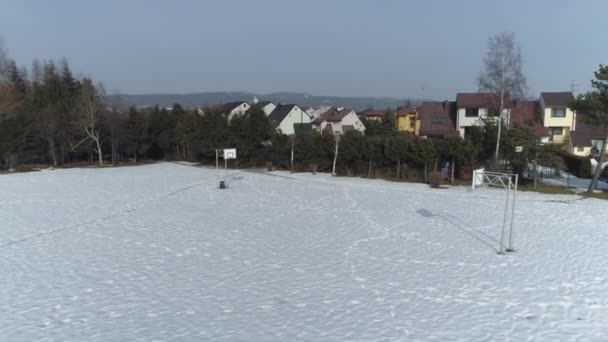 Osiedle Snow Playfield Nowy Targ Widok Lotu Ptaka Polska Wysokiej — Wideo stockowe