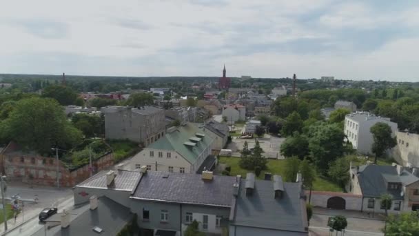 Güzel Panorama Konutları Zgierz Havacılık Manzarası Polonya Yüksek Kalite Görüntü — Stok video