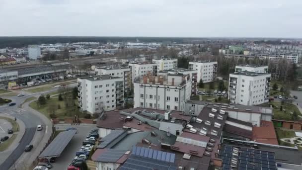 Beautiful Housing Estate Stalowa Wola Aerial View Poland Vysoce Kvalitní — Stock video