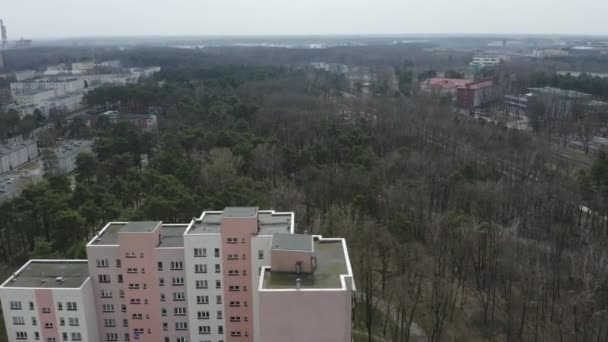 Magnifique Parc Panorama Stalowa Wola Vue Aérienne Pologne Images Haute — Video