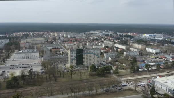 Güzel Panorama Konutları Stalowa Wola Havacılık Görünümü Polonya Yüksek Kalite — Stok video