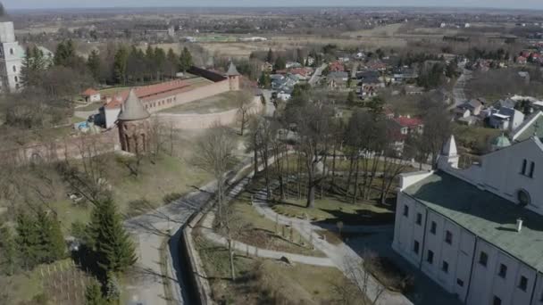 Magnifique Sanctuaire Panorama Jaroslaw Vue Aérienne Pologne Images Haute Qualité — Video