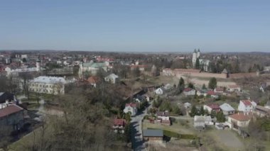 Güzel Panorama Sığınağı Jaroslaw Havacılık Görünümü Polonya. Yüksek kalite 4k görüntü