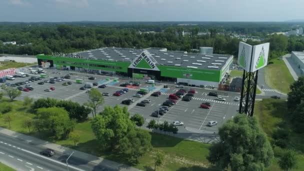 Beautiful Store Belchatow Aerial View Poland Vysoce Kvalitní Záběry — Stock video