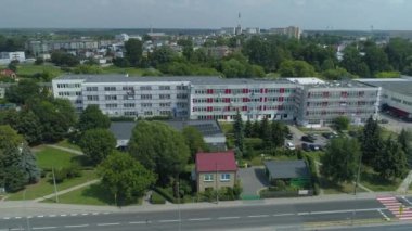 Güzel Panorama Parkı Olszewskich Belchatow Hava Manzaralı Polonya. Yüksek kalite 4k görüntü