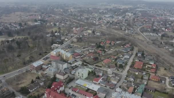 Όμορφη Panorama Chelm Aerial View Πολωνία Υψηλής Ποιότητας Πλάνα — Αρχείο Βίντεο