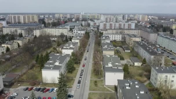 Beautiful Housing Estate Stalowa Wola Aerial View Poland Vysoce Kvalitní — Stock video