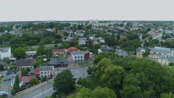 Güzel Panorama Zgierz Hava Görüntüsü Polonya Yüksek Kalite Görüntü — Stok video