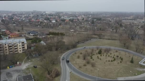 Bella Panorama Chelm Vista Aerea Polonia Filmati Alta Qualità — Video Stock