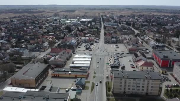 Beautiful New Market Square Zamosc Aerial View Poland Vysoce Kvalitní — Stock video