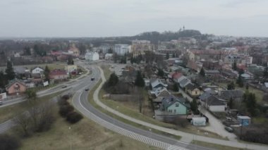 Güzel Panorama Chelm Hava Manzarası Polonya. Yüksek kalite 4k görüntü
