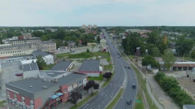 Güzel Panorama Zgierz Hava Görüntüsü Polonya. Yüksek kalite 4k görüntü