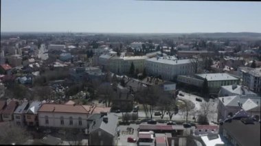 Güzel Panorama Jaroslaw Hava Manzarası Polonya. Yüksek kalite 4k görüntü