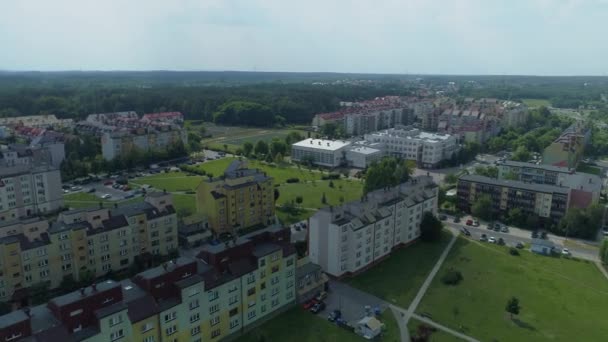 Piękna Panorama Przytorze Bełchatow Widok Lotu Ptaka Polska Wysokiej Jakości — Wideo stockowe