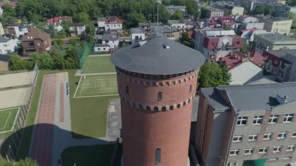 Torre Dell Acqua Leszno Vista Aerea Polonia Filmati Alta Qualità — Video Stock