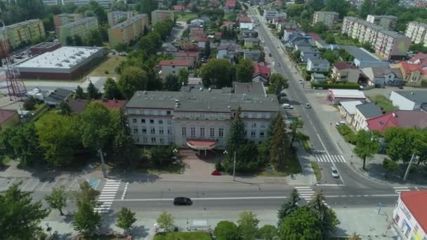 Güzel Konsey Avlusu Belchatow Hava Manzarası Polonya Yüksek Kalite Görüntü — Stok video