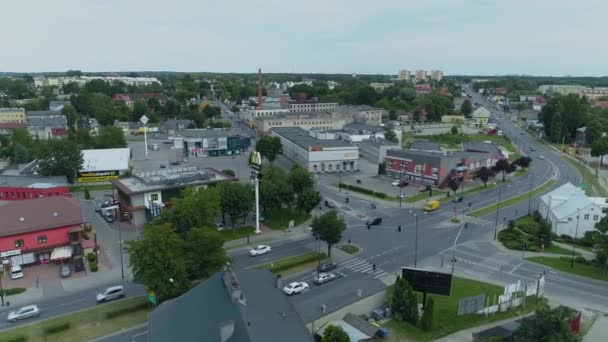 Krásná Panorama Zgierz Aerial View Polsko Vysoce Kvalitní Záběry — Stock video