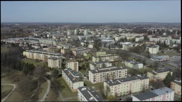 Magnifique Panorama Immobilier Zamosc Vue Aérienne Pologne Images Haute Qualité — Video