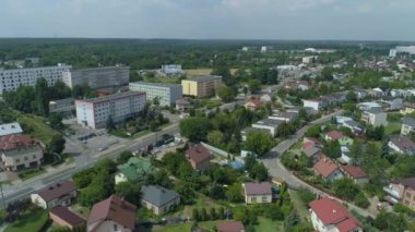 Güzel Panorama Belchatow Hava Görüntüsü Polonya. Yüksek kalite 4k görüntü