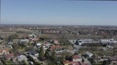 Güzel Panorama Jaroslaw Hava Manzarası Polonya. Yüksek kalite 4k görüntü