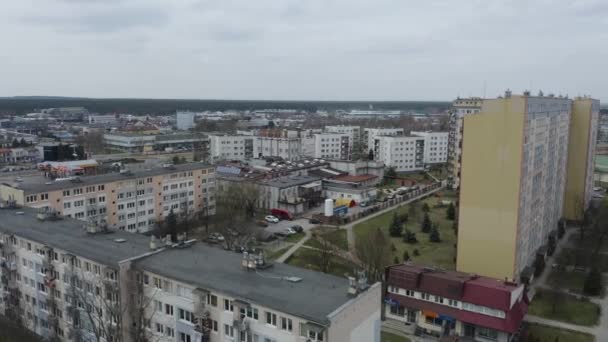 美丽的房地产史达沃沃拉空中观波兰 高质量的4K镜头 — 图库视频影像