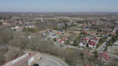 Güzel Panorama Jaroslaw Hava Manzarası Polonya. Yüksek kalite 4k görüntü