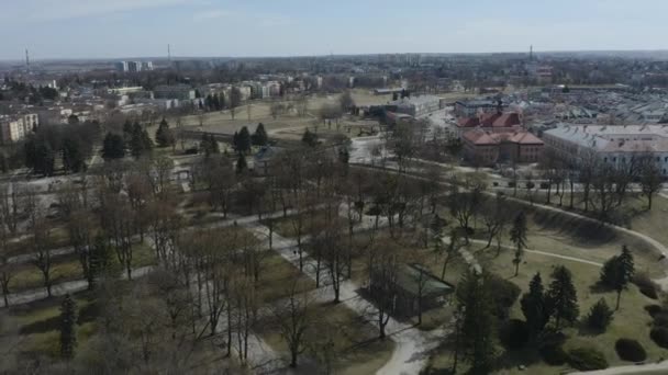 美丽的公园古城萨莫什空中观景波兰 高质量的4K镜头 — 图库视频影像